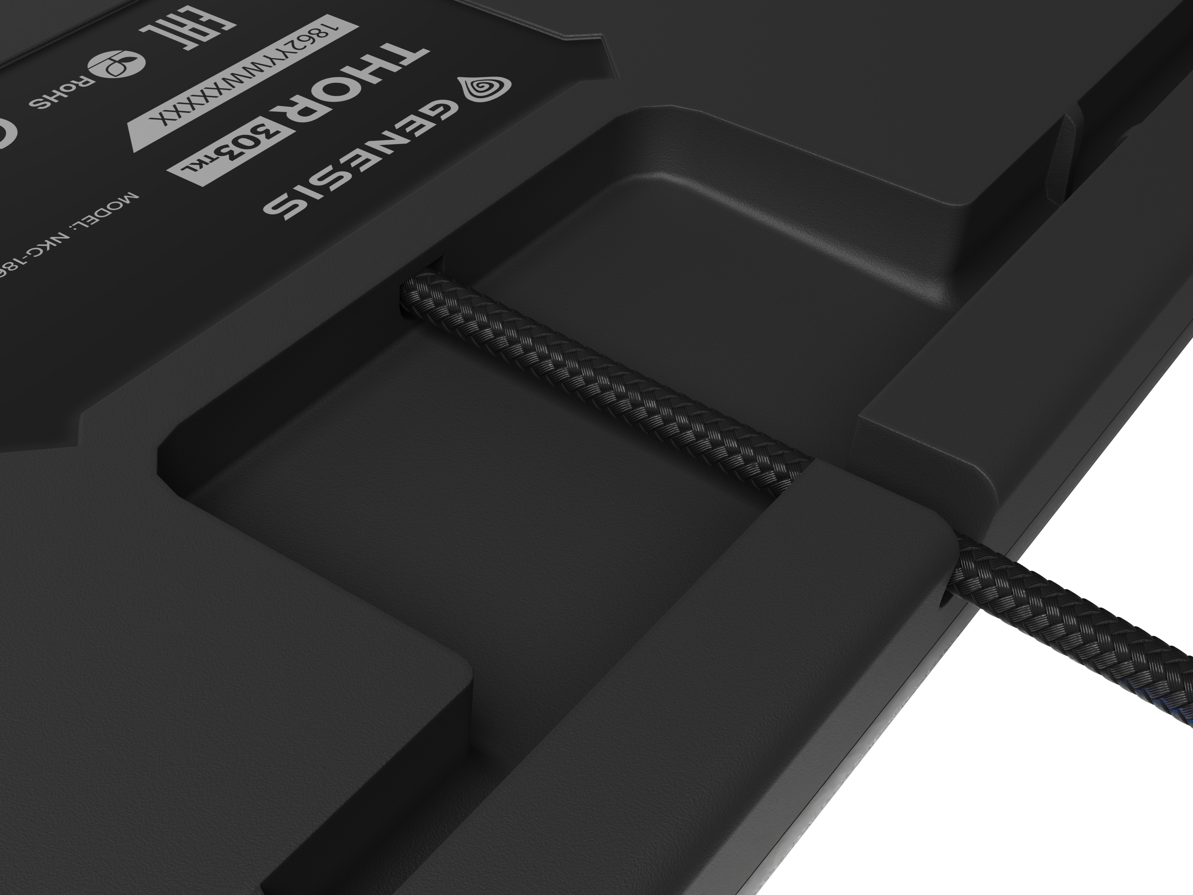 Genesis Gaming Keyboard Genesis Thor 303 TKL Black Us Layout RGB Backlight Mechanical Red Switch Hot Swap