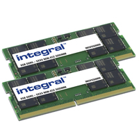 Integral Kit 16 GB (2 x8 GB) DDR5 SO-DIMM PC5-38400 - 4800Mhz - non-ecc - unbuffered - 288 pins