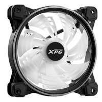 XPG HURRICANE 120 ARGB PWM, Black, Fluid Dynamic Bearing, 4-Pin PWM, Speed: 600-2000 RPM, Max Air Flow: 61.5 CFM