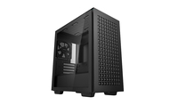 DeepCool CH370 Micro-Tower ATX PC Case, 1x Pre-Installed 120mm Fan, Magentic Tempered Glass Side Panel, Built In GPU Holder, Built In Headset Holder, 2xUSB:3.0/1xAudio