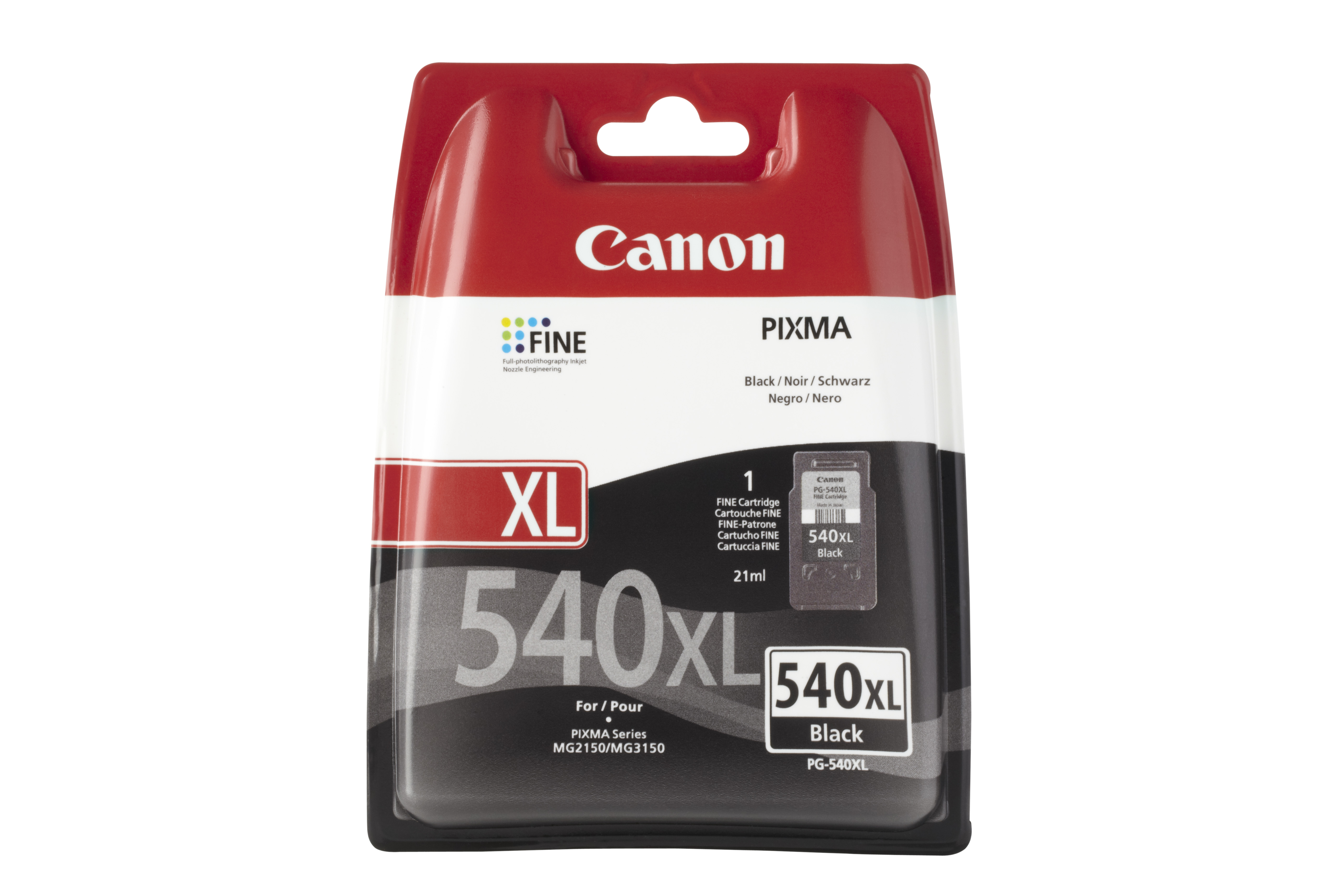 Canon pg-540xl inktcartridge zwart standard capacity 1-pack blister zonder alarm