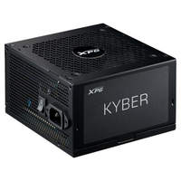 XPG KYBER, Black, 80+ Gold, Non-Modular, 750W, ATX 24x1, EPS 8x2, PCIE 6+2x2, MOLEXx2, 12VHPWRx1, SATAx6, Premium Capacitor