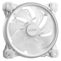 XPG HURRICANE 120 ARGB PWM, White, Fluid Dynamic Bearing, 4-Pin PWM, Speed: 600-2000 RPM, Max Air Flow: 61.5 CFM