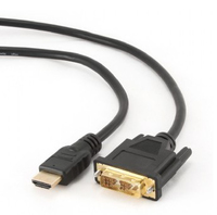 Gembird HDMI naar DVI-kabel (Single Link), male-male, met vergulde connectoren, 4.5m lange kabel, *HDMIM, *DVIM