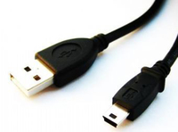 Gembird USB 2.0 Cable , USB A - Mini USB 5PM (B5) , 1,8m , *USBAM, *5PM , *B5