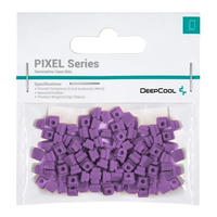 DeepCool PIXEL TV Rubber Bits, Create 8-Bit Designs, Customize various CH and Morpheus Cases, Violet