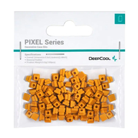 DeepCool PIXEL PO Rubber Bits, Create 8-Bit Designs, Customize various CH and Morpheus Cases, Pumpkin Orange