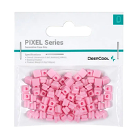 DeepCool PIXEL PK Rubber Bits, Create 8-Bit Designs, Customize various CH and Morpheus Cases, Pink