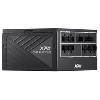 XPG CORE REACTOR II, Black, 80+ Gold, Full Modular, 650W, ATX 24x1, EPS 8x2, PCIE 6+2x4, MOLEXx3, 12VHPWRx1, SATAx9, 100% Japanese Capacitor