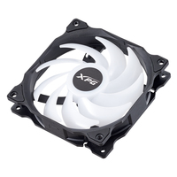 XPG VENTO 120 ARGB PWM, Black, Rifle Bearing, 120mm Fan, 4-Pin PWM, Speed: 300-1850 RPM, Max Air Flow: 50.27 CFM, Fan Noise: 24 dBA