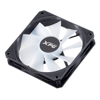 XPG VENTO R 120 ARGB PWM, Black, Rifle Bearing, 120mm Fan, 4-Pin PWM, Speed: 300-1600 RPM, Max Air Flow: 65.33 CFM, Fan Noise: 24 dBA