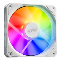 XPG VENTO R 120 ARGB PWM, White, 120mm Fan, 4-Pin PWM, Speed: 300-1600 RPM, Max Air Flow: 65.33 CFM, Fan Noise: 24 dBA