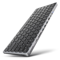 AXAGON HMC-KB-GE, USB 5Gbps hub w. keyboard, HDMI 4K/60Hz, 3x USB-A, SD/mSD, audio, PD 100