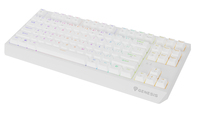 Genesis Gaming Keyboard Genesis Thor 230 TKL Wireless Us White RGB Mechanical Outemu Red