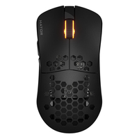 HATOR Stellar PRO Wireless, black, 54g Gaming Mouse - Kailh GM X White Sword Switches PixArt PAW3395 (HTM550)