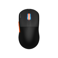 HATOR Quasar 2 PRO Wireless, black/orange Gaming Mouse - Kailh GM X White Sword Switches PixArt PAW3395 (HTM560BO)