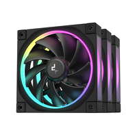 DeepCool FL12 3in1, 120mm High-Performance ARGB Gen 2 Fans, Daisy Chain, 8-pin Cable, PWM, Hydro bearing, PBT, 3 pack, ite, ARGB Halo