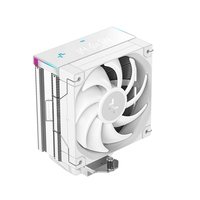DeepCool AK400 DIGITAL PRO WH Air Cooler, Single Tower, Real-Time CPU Status Screen with Multiple Data Point Display, 4 Copper Heat Pipes, CTT2.0 Technology, All White Design