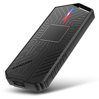 AXAGON EEM2-GAM USB-C 10Gbps - external USB-C 10Gbps metal box for M.2 NVMe & SATA SSD disks, screwless