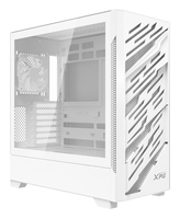 XPG STARKER AIR BTF, White, supports motherboards with revser connector design, ATX Mid Tower, 2.5 & 3.5 inch x2, I/O: USB-C x1, USB-A x2 , HD Audio x1, LED control x1, Reset x1, Power x1, ARGB Fan: 4 x 120mm Fans (Front x3, Rear x1), Fan:(Rearx