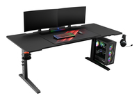 GENESIS NDS-2251, Straight, Rectangular shape, MDF, Steel, Gaming, Black