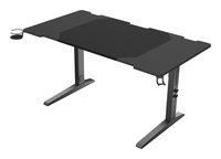 GENESIS NDS-2249, Straight, Rectangular shape, MDF, Steel, Gaming, Black
