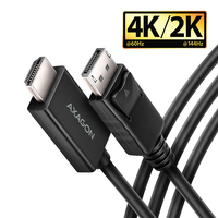 AXAGON RVD-HI20C2 DisplayPort -> HDMI 2.0b cable 1.8m, 4K/60Hz