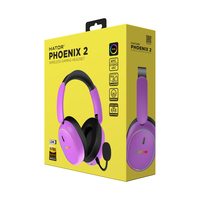 HATOR PHOENIX 2 wireless, cyber violet, Hi-Res, LDAC, 2.4GHz/Bluetooth/USB connection, Charge&Play, SyncHUB connection, 4-MIC Hybrid ANC, Spatial Audio&Head Tracking, foldable&rotable earcups, removable MIC, travel case, RGB Gaming Headset - (ESH42)