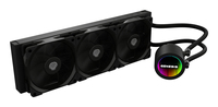 Genesis Hydria 360 Black - 360mm AIO met stille 3-phase pump, 3x 120mm PWM-fans