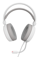 Genesis Neon 613 G2 NSG-2308 gaming headset, 2.0 stereo, over-ear, 50 mm drivers, bedraad, 3.5 mm jack en USB, microfoon, RGB, wit