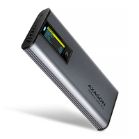 AXAGON EEM2-SD2 USB-C 10Gbps - M.2 NVMe & SATA SSD screwless DISPLAY box