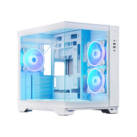 Chieftec Visio White // Chieftec Visio // White, ATX Gaming Dual-Chamber Cube, T Glass side-door & front panel,  6x A-RGB fan
