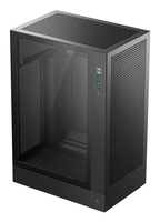 DeepCool CH170 PLUS Vertical Micro-ATX Mini Tower PC Case, High Airflow Mesh Panels, High Compatibility Compact Case, Direct Insert GPU Capable, Support 240AIO, Black