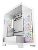 DeepCool CG580 4F V2 WH ATX Panoramic case, Single Chamber Configuration, Tempered Glass Panels, Pre-Installed 4x120mm PWM ARGB Fans,Type-C Port, 2x USB 3.0, White