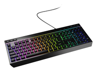 GENESIS Rhod 530, gaming toetsenbord, zwart, RGB-verlichting, USB-bekabeld, membrane, 114 toetsen, anti-ghosting, full-size, US layout