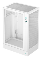 DeepCool CH170 PLUS WH Vertical Micro-ATX Mini Tower PC Case, High Airflow Mesh Panels, High Compatibility Compact Case, Direct Insert GPU Capable, Support 240AIO, White