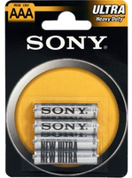 SONY BATERIE CYNKOWE R03/AA BLISTER*4 11653, multipack