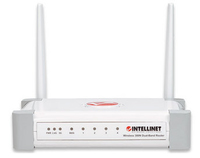 Intellinet router 300 mbps wireless 802.11a/b/g/n, 2.4 + 5 ghz, 2t2r mimo, qos, 4-port lan switch