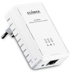 Edimax homeplug av ethernet adapter 200mbps kit (2*hp-2003av)