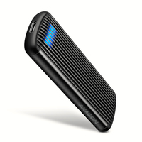 AXAGON EEM2-SC USB-C 10Gbps M.2 NVMe SSD Enclosure, Screwless, RIBBED Aluminum