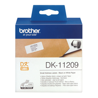 Brother p-touch dk-11209 die-cut adress label small 29x62mm 800 labels
