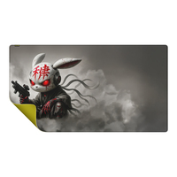 HATOR Tonn EVO 3XL Angry bunny, size: 1000 x 550 x 3mm, Hybrid surface, anti-slip natural rubber base, stitched edge, gaming mouse pad - (HTP-051)