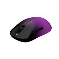 HATOR Quasar 3 ULTIMA 8K wireless, black-violet gradient,HATOR optical 100M switches, PixArt PAW3950, 30000dpi, anti-finger UV texture, 2.4GHz/Bluetooth/USB connection, 300mAh, 52g,125x64x40mm, 100% PTFE & U-PE spot & glass feet, grips, fabric bag, Gamin