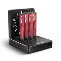 AXAGON ADSA-M2C44 USB4 4-Bay M.2 NVMe SSD Docking and Cloning Station