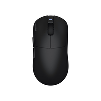 HATOR Quasar 3S PRO wireless, black, HATOR optical 100M switches, PixArt PAW3950, 30000dpi, anti-finger UV texture, 2.4GHz/Bluetooth/USB connection, 300mAh, 47g, 118.5x60.2x37.9mm,100% PTFE & U-PE spots & glass feet, grips, fabric bag, Gaming mouse - (HT