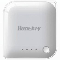 Huntkey PowerBank 2000, mobile charger, Li-Ion, 2000 mAH, white, status led