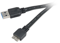 Akasa PROSLIM USB 3.0 Cable, SuperSpeed 5Gbps USB A - Micro USB B , 1,5m , *USBAM , *MUSBBM