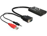 Delock VGA to HDMI Adapter met Audio