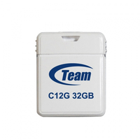 Team group c12g mini usb disk, 32gb, usb 2.0, 18x15x7 mm, wit
