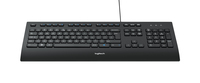 Logitech K280e USB Comfort Keyboard US Int l layout, geruisloos, ingebouwde handsteun